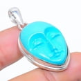 thumbnail image 2 of Natural Sleeping Turquoise Handmade 925 Sterling Silver Pendant 1.58", 2 of 2