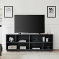 thumbnail image 4 of Evelyn&Zoe Bowman Rectangular TV Stand for TV's up to 75", Charcoal Gray, 4 of 6