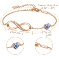 thumbnail image 3 of Pulseras para Mujer Ajustable, Brazalete Elegante Joyería, Regalos para Cumpleaños, San Valentín, Día de las Madres, 3 of 4