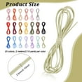 thumbnail image 2 of 20 colors 2.5mm Nylon Elastic Cord Round Nylon Elastic String for Bracelet Jewelry Hair Accessories Headband Knitting Making 43.5 Yards/40m, 2 of 6