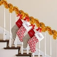 thumbnail image 3 of TETOU 32.8Ft Christmas Tinsel Garland Metallic Twist Red Green White Hanging Garland Wedding Birthday Decor, 3 of 6
