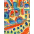 thumbnail image 2 of Galapon, Nikki 15x18 Black Ornate Wood Framed with Double Matting Museum Art Print Titled - Village I, 2 of 4