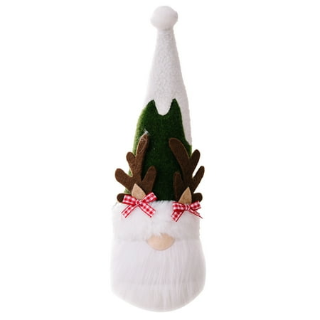 

Mightlink Christmas LED Faceless Doll Antler Gnomes Plush Doll Hanging Pendant Luminous Xmas Tree Pendant for Christmas Home Party Decor