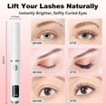 thumbnail image 6 of JUUTREN Heated Eyelash Curlers - Electric Eyelash Curler for Makeup Tools, Rechargeable Lash Curler with LED Display 3 Temp Settings, Fast Heat up within 10s, 24 Hours Long Lasting(White), 6 of 6