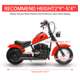 thumbnail image 3 of Garvee 24V Electric Dirt Bike with 250w Motor, 9AH Battery – Up to 14MPH, 60 Min Ride Time, Red, 3 of 6