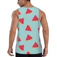 thumbnail image 3 of Fotbe Watermelon Pattern Men's Quick Dry Workout Tank Top Gym Muscle Tee Fitness Bodybuilding Sleeveless T Shirt Breathable Workout Shirt-Large, 3 of 9