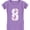 Lavender, variant on 8th Birthday Gift for Eight Year old Baseball Fan Youth Kids Girls' Fitted T-Shirt XL (9-10) Chill Blue