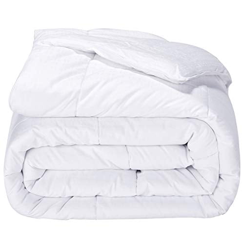 puredown White Down Alternative Comforter Duvet Insert-Full/Queen-Cotton Shell 300TC