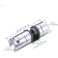 thumbnail image 2 of Hand Shower Bracket 18-25mm Shower Head Bracket Adjustable Shower Bracket Shower Bracket For Hand Shower Shower Head Bathroom 360 ° Rotatable Abs Grade Plastic Polished Chrome, 2 of 7