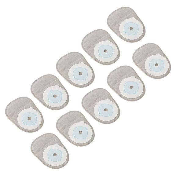 LIYJTK Piece Colostomy Bag,10pcs Adhesive Colostomy Pouch Lock Disposable Drainable Ostomy Bag For Ileostomy Stoma Care, Ostomy Bag
