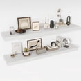 thumbnail image 1 of Floating Shelves  Deep Floating Shelf Wall Mounted  Wall Shelves  Rustic Deep Bookshelf  Extra Deeper &amp; Thicker Display Shelves for Bedroom  Living Room    Set of, 1 of 6