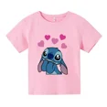 thumbnail image 3 of Nueva camiseta de algodón de Lilo & Stitch para niños, camisetas de manga corta de verano a la moda con dibujos animados para niños y niñas, 3 of 5