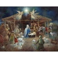 thumbnail image 2 of Manning, Ruane 32x26 White Modern Wood Framed Museum Art Print Titled - The Nativity, 2 of 4