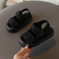 thumbnail image 5 of Gubotare Baby Sandals Baby Boys Girls Sandals Non Slip Soft Sole Outdoor Athletic Shoes Toddler First Walker Crib Summer Shoes Size 4.5 (Black,Toddler 4.5), 5 of 7