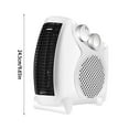 thumbnail image 2 of Fan Heater 2000 W, With Double Heat Settings, 24.5cm, Small Energy-Saving Heater, Portable Quiet Electric Fan Warmer, Enhanced Safety Features, For Office, Desk, Bedroom, Home, Bathroom, Garage, 2 of 8