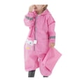thumbnail image 1 of DPTALR Unisex Kids Hooded Jacket Wind And Waterproof Raincoat For Girls Boys Mask, 1 of 6