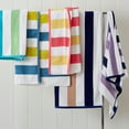 thumbnail image 4 of Great Bay Home Cotton Cabana Stripe 4-Pack Beach Towel  (4 Pack - 30" x 60", Aqua / Green), 4 of 6