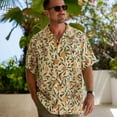 thumbnail image 2 of YIUME Hawaiian Shirt For Men Fruit Pomegranates Designer Shirt Tencel™, 2 of 9