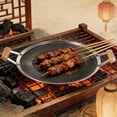 thumbnail image 6 of Nonstick Crepe Pan, Stainless Steel Flat Skillet, Stainless Steel Honeycomb Coating Pancake Pan, Tortilla Griddle Pan for Easy Cleanup, with All Stove Tops Available, 6 of 7