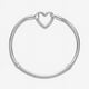 thumbnail image 1 of PANDORA Pulsera Moments con Cierre de Corazón y Cadena de Serpiente, Tamaño 6,7 Pulgadas, Plata de Ley S925, 1 of 3
