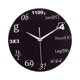 thumbnail image 3 of Reloj de pared matemático con espejo acrílico, decoración, silencioso, multifuncional, no matemático. Negro 1100, 3 of 9