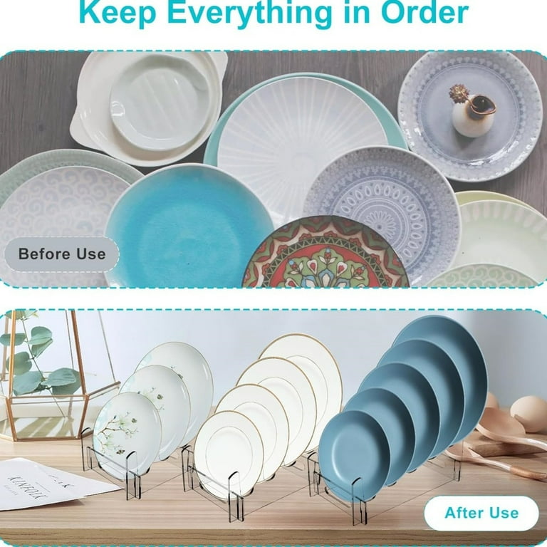 Acrylic Plate Stands for Display Clear Dinnerware Display Stand Plate Display Holder Plate Racks China Display Stand Plate Organizer for Cabinet Home Supplies Walmart