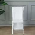 thumbnail image 4 of Efavormart White Velvet Chiavari Chair Slipcover, Solid Back Wedding Chair Cover Cap, 4 of 8