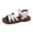 White, variant on WUANDIXFA Toddler Girls Sandals Little Girls Kids Summer Shoes Toddler Sandals (White, 10)