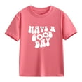thumbnail image 2 of FDDMis Girls Black Tshirt Teen Girls Tops White Tshirt for Girls Graphic T Shirts Kids Clothes Girls Size 10-12 Newborn Clothes Neutral Clothes for 3, Pink 10-11 Years, 2 of 8