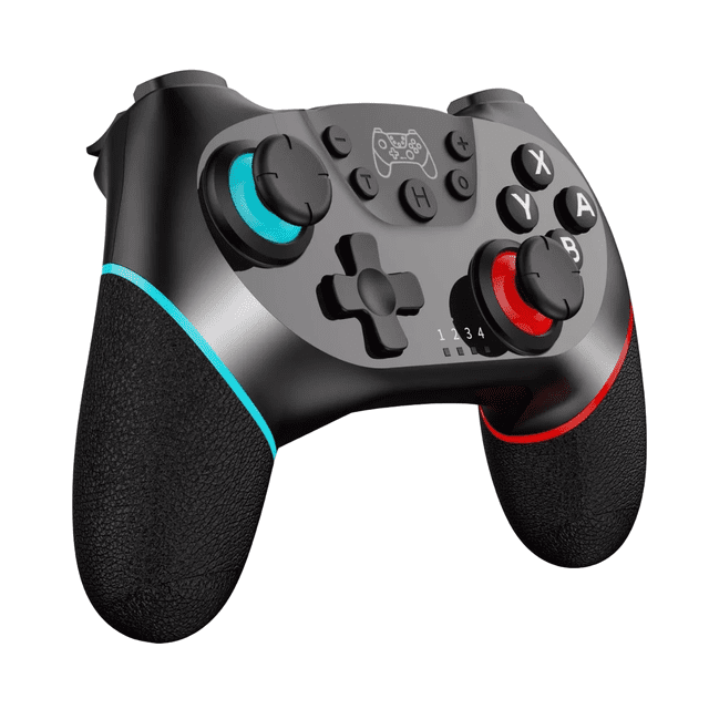 Control Inalámbrico Mando Malubero Para Nintendo Switch Negro Azul Rojo