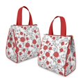 thumbnail image 2 of Pioneer Flower Floral Print Pattern Insulated Lunch Bag for Women & Adults,Large Portable Soft Cooler Lunch Bag,Thermal Food Storage Tote with Pearl Cotton,8.66L,8.75x5.75x9.5 Inch, 2 of 6