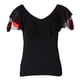 thumbnail image 2 of Camiseta de manga corta de verano para mujer, camiseta con cuello en V, blusa, camisa, baile, baile SG Sunnimix  Tops de baile latino, 2 of 8