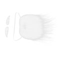 thumbnail image 3 of White Fake Beard, Santa Beard Set Simple To Use Soft Non- Easy For You To Adjust  For Halloween For Christmas For Birthday Party For Costume Party, 3 of 8