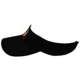 thumbnail image 4 of Italy Italian Flag Black Embroidered Visor Hat Cap (RUF), 4 of 4