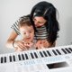 thumbnail image 4 of Piano de Teclado Vangoa Blanco con Iluminación para Principiantes, 4 of 9