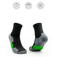 thumbnail image 2 of Mikilon Socks for Men 6 Pairs Thick Training Socks Patchwork Color Breathable Ankle Socks, 2 of 3
