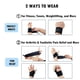 thumbnail image 4 of Paquete de 2 muñequeras deportivas ajustables, soporte para muñecas, muñequera, correa para muñecas, soporte para manos, soporte para túnel carpiano para fitness, artritis y tendinitis, 4 of 4