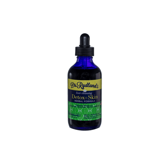 Dr. Rydland's Liquid Herbal Formulas - Liver Cleansing Detox & Skin (4oz in Glass Bottle)