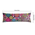 thumbnail image 6 of Boho Long Body Pillow Cover – Soft & Breathable Ethnic Fabric, Hidden Zipper, 20"x54", Stylish Abstract Tribal Print – Gift for Side Sleepers, Pregnancy, Home Decor, 6 of 7