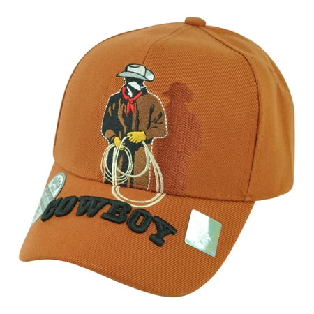 Cowboy Rodeo Lasso Rope Ranch Horse Country Adjustable  Hat Cap