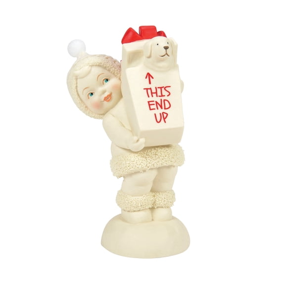 Department 56 Snowbabies Special Delivery Porcelain Christmas Figurine, Multicolor 4.65in H