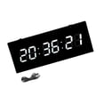 thumbnail image 2 of Reloj de pared Digital LED, Reloj de escritorio, decoración del hogar, brillo ajustable, despertador Rectangular montado en la pared para dormitorio y Digital, 2 of 8