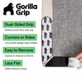 thumbnail image 2 of GORILLA GRIP Rug Gripper Pads Keep Rugs Corners from Curling, Removable Sticky Pads Hold Carpet in Place, 8 Pack, 2 of 9
