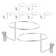 thumbnail image 4 of KAKOWELY Perchero de metal con 8 ganchos para gorras, rejilla de pared, soporte para baloncesto, suministros para tiendas minoristas, 4 of 5