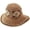 E-khaki, variant on ZhangBaoLin Straw Sun Hat Floral Woven Wide Brim Bucket Beach Hat UV Protection Summer Fishing Hat