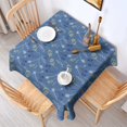 thumbnail image 6 of 60x60 Inch Waterproof Square Tablecloth, Thickened Polyester Table Cover for Dining & Parties, Floral Print, 6 of 6