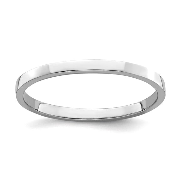 14k Gold White toe ring High Polish [size 3] toe ring for Women - .6 Grams