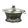 thumbnail image 6 of Stainless Steel Chafing Dish Buffet Set Food Warmer Chafer W/ Clear Lid 1-1.5L, 6 of 28