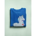thumbnail image 3 of Cute  Unicorn Cartoon Sweatshirt Women -Image by Shutterstock, Female Medium, 3 of 4