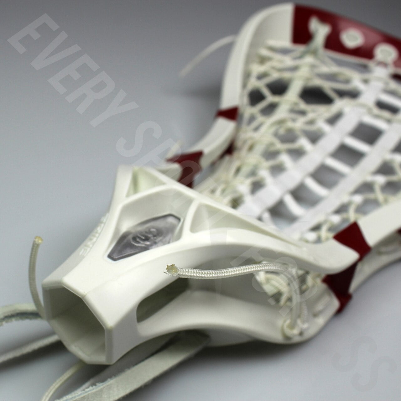 NEW Brine A2 Girls Strung Lacrosse Head White and Red Lists @ $115 
